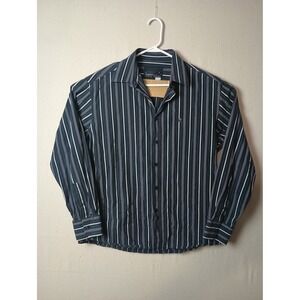 Rocawear Striped Button Down Shirt Long‎ Sleeve Street Wear Urban Size Large M